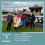 Winners enclosure - Nab wood, Nicky and the owners