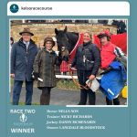 Nells Son in the winners enclosure at Kelso