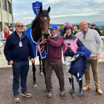 Flordia Dreams and the team in the winners enclosure at Hexham